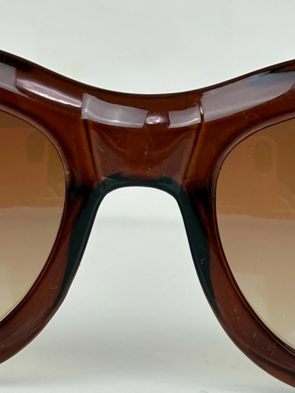 TORY BURCH Logo Brown Gradient Oversized Sunglasses